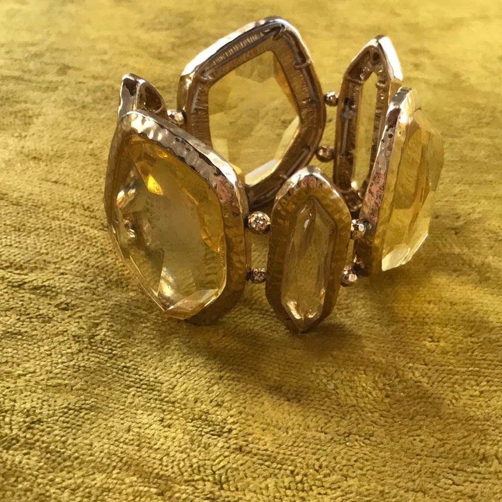 Ann Taylor Glass/Gold Bracelet